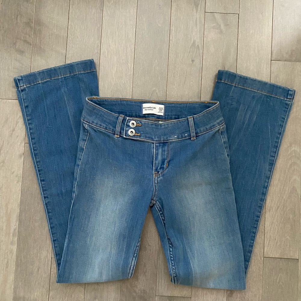 Abercrombie low rise bootcut jeans
